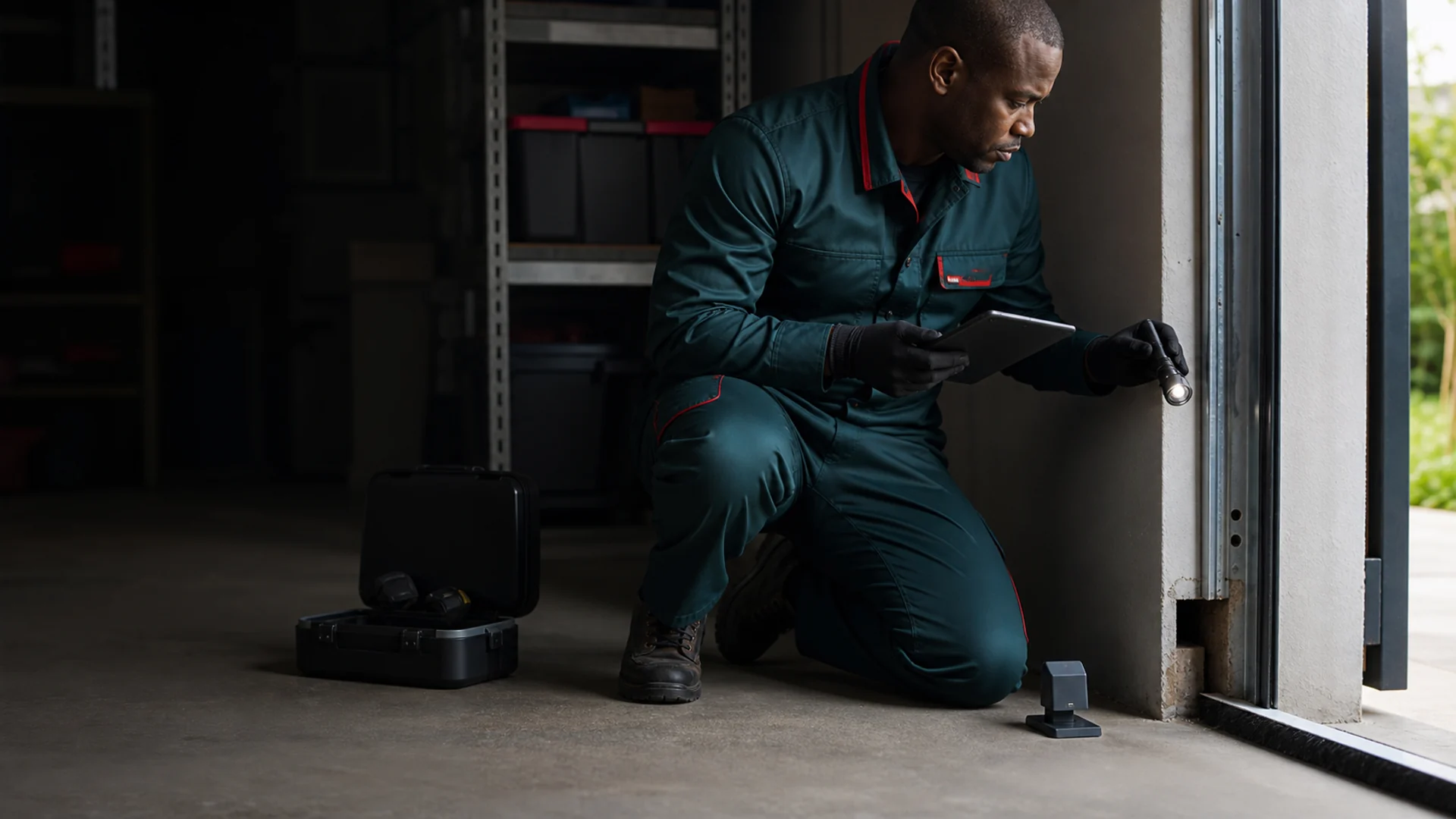 Rodent proofing inspection at an entry point